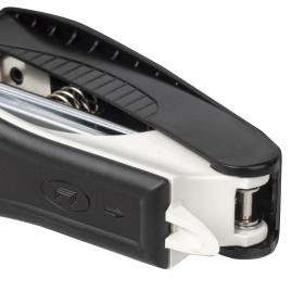 Степлер №10 BRAUBERG "METROPOLIS", до 20 листов, с антистеплером, черный, 228750