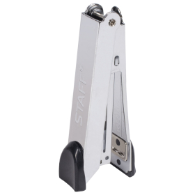 Степлер №10 металлический STAFF "Manager", до 18 листов, с антистеплером, черный, 226844