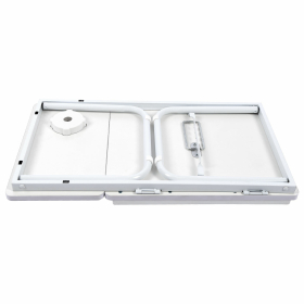 Столик складной для ноутбука/завтрака BRABIX BT-004 (560х320х270 мм), регулировка наклона, белый, 532906