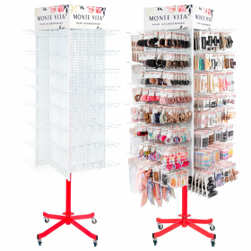 Стойка для размещения товара напольная MONTE VITA, 211x58x58 см, 150 крючков, 507505
