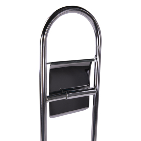 Стойка напольная ерш с подставкой + держатель туалетной бумаги, сталь/пластик, зеркальный, LAIMA, 607433