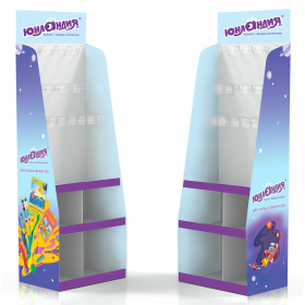 Стойка напольная ЮНЛАНДИЯ, 180х60х40 см, 3 полки, 16 крючков, 505974