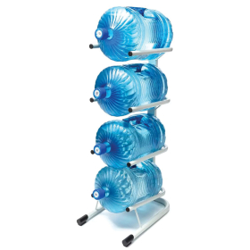 Стойка стеллаж для хранения воды на 4 бутыли по 19 литров, СВ-4, металл, 98833