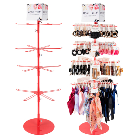Стойка-вертушка настольная MONTE VITA, 108х44см, 4 ряда, 22 крючка, 507506