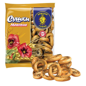 Сушки НЕВСКАЯ СУШКА с маком, 275 г, пакет, 4033032
