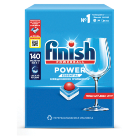 Таблетки для посудомоечных машин 140 шт., FINISH Powerball, 3265808