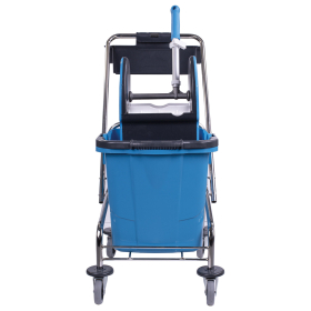 Тележка уборочная, 1 съемное ведро 25 л, механический отжим, корзина, BRABIX, Турция, 607902