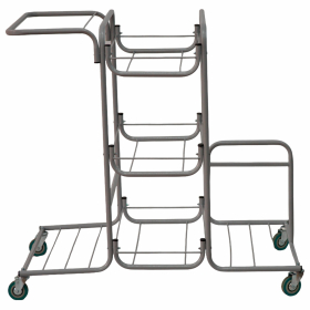 Тележка уборочная Eco-Force МНОГОФУНКЦИОНАЛЬНАЯ MEGA 2 ведра по 25 л, отжим, 3 поддона, держатель и основание для мешка, мешок, 26EF/1, 26EF/1 б/в