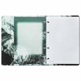 Тетрадь на кольцах А5 160х212 мм, 120 листов, картон, матовая ламинация, клетка, BRAUBERG, "Relax", 404725