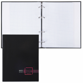 Тетрадь на кольцах А5 165х215 мм, 120 листов, твердый картон, клетка, BRAUBERG, "Dark", 404709