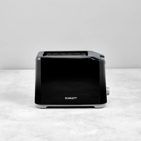 Тостер SCARLETT SC-TM11020, 700 Вт, 2 тоста, 7 режимов, механическое управление, пластик, черный