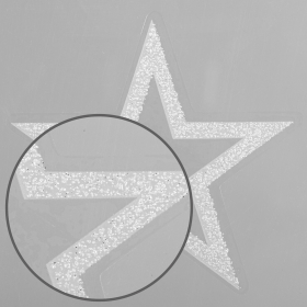 Украшение для окон и стекла ЗОЛОТАЯ СКАЗКА "Звезды 1", 25,8х33,5 см, ПВХ, 591255