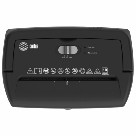 Уничтожитель (шредер) CACTUS CS-SH-10-21-5X18, 4 уровень секретности, фрагменты 5х18 мм, 10 листов, корзина 21 литр, CS-SH-10-215X18