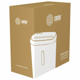 Уничтожитель (шредер) CACTUS CS-SH-A1, 2 уровень секретности, полоски 6 мм, 6 листов, корзина 8 литров