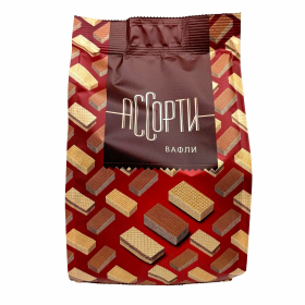 Вафли CONFASHION, ассорти вкусов: крем-брюле, кофе с молоком, халва, 250 г, УТ-00031159