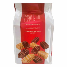 Вафли CONFASHION "Миксэль" ассорти, 250 г, УТ-00031160