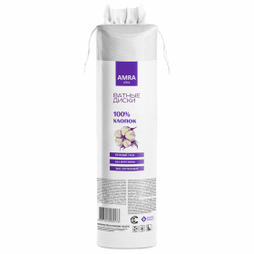 Ватные диски 120 шт., AMRA, двусторонние, 1056