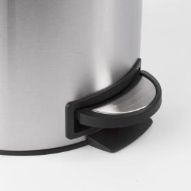 Ведро мусорное с педалью 12 литров "Modern", МАТОВОЕ, нержавеющая сталь, со съемным внутренним ведром, LAIMA, 232264