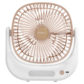 Вентилятор настольный CENTEK CT-5041, USB-питание, 3 режима, d=10 см, 5 Вт, белый