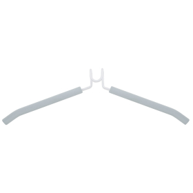 Вешалка-плечики трансформер, 5 плечиков, металл с покрытием, белые, BRABIX ULTRA, 607475