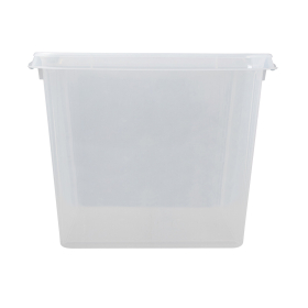 Ящик-контейнер 50 л с КРЫШКОЙ НА ЗАЩЕЛКАХ "ПРОФИ", 40х50х39 см, штабелируемый, ПРОЧНЫЙ, прозрачный, 437960000