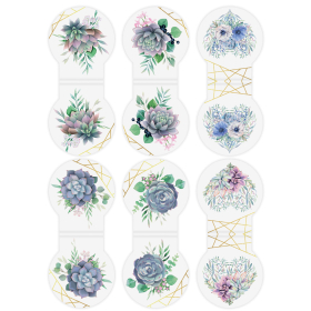 Закладки для книг МАГНИТНЫЕ, "FLOWERS", набор 6 шт., 32х28 мм, BRAUBERG, 113168