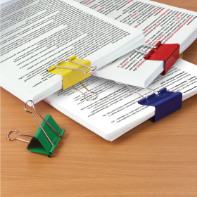 Зажимы для бумаг BRAUBERG, КОМПЛЕКТ 12 шт., 41 мм, на 200 листов, цветные, картонная коробка, 224473