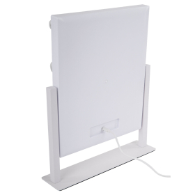 Зеркало для макияжа гримерное с подсветкой, 9 LED-ламп, 3 режима свечения, размер 25х30 см, работа от сети 220 V, цвет белый, BRABIX, 609335