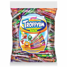 Жевательные конфеты-палочки TROFFYUM, Фруктовое ассорти, 1000 г, УТ-00001529