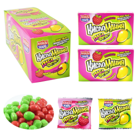 Жевательные конфеты "Кисломания дабл фрукт" малина и манго, 14 г, КАНДИ КЛАБ, CHW042-3