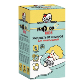 Жидкость от комаров для электрофумигатора детская 30 мл, NADZOR KIDS, без запаха, 22946